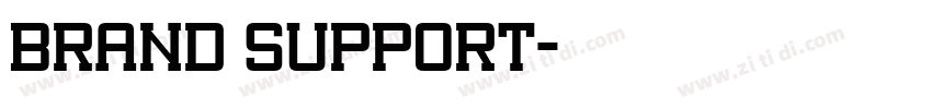 Brand support字体转换